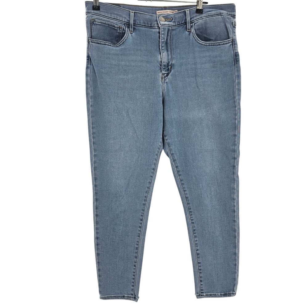 Levi's Womans size 33 720 High Rise Super Skinny Crop Stretch Denim Jeans Blue